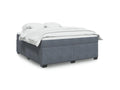 Meubiana bed base and mattress, dark grey, 180x200cm, velvet