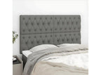 4-Piece Headboard Set, Dark Grey, 72x5x78/88 cm, Fabric