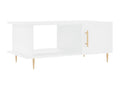 White coffee table 90x50x40 engineered wood