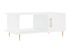 White coffee table 90x50x40 engineered wood