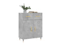 Concrete grey sideboard 69.5x34x90 cm engineered wood