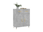 Concrete grey sideboard 69.5x34x90 cm engineered wood