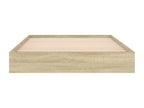 Meubiana oak bed frame 100x200 cm engineered wood