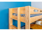 Meubiana solid wood split bunk bed - natural wood