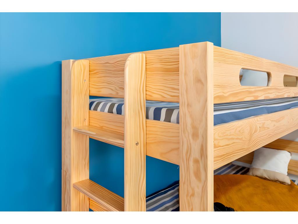 Meubiana solid wood split bunk bed - natural wood