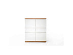 Chest of drawers with 4 doors and 2 drawers in white lacquered wood - CO16013