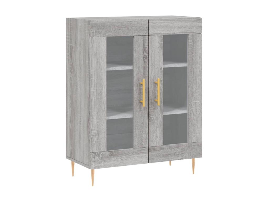 Meubiana tall sideboard, grey, 69.5x34x180 cm, engineered wood