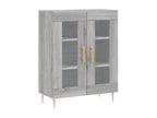 Meubiana tall sideboard, grey, 69.5x34x180 cm, engineered wood