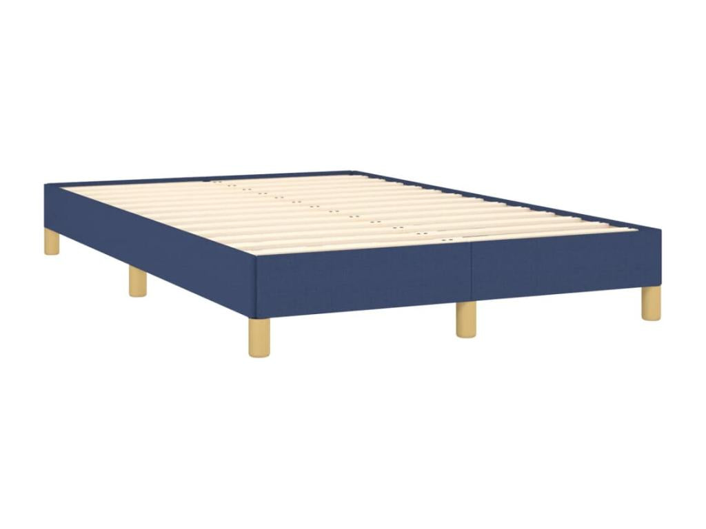 Meubiana bed base with blue mattress 120x190 cm fabric