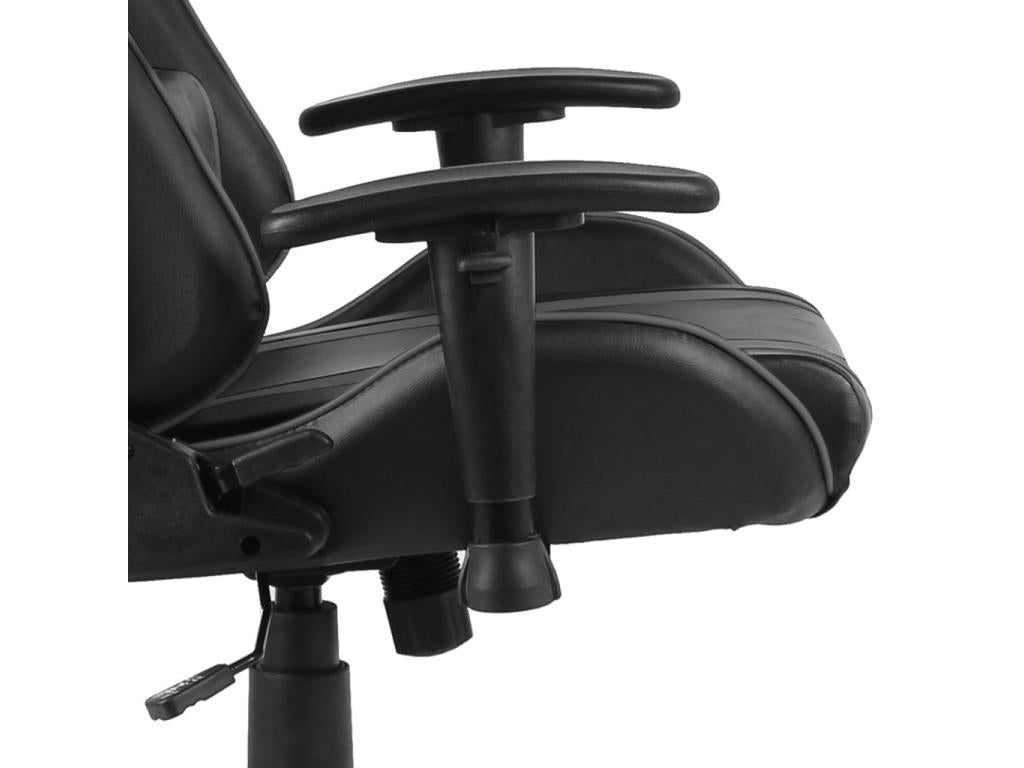 Swivel Gaming Chair Grey PVC 2