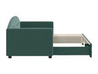 Daybed with pull-out bed, mattress not included, dark green, 80x200 cm