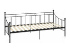 Black Metal Daybed Frame 90x200 cm